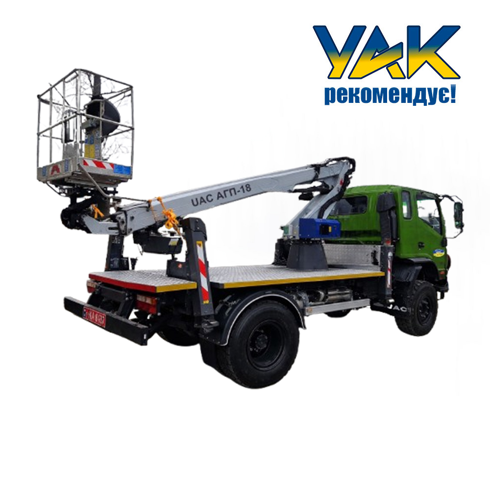 Автовишка UAC АГП-18 Oil&Steel Scorpion 1812 H на JAC N120 (4X4)