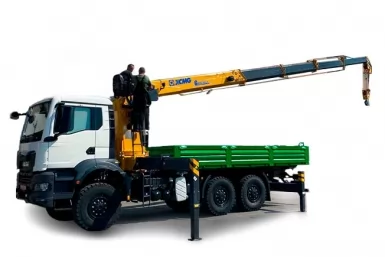 Бортовий автомобиль ТК-TGS-KM-350 + КМУ XCMG GSQS350-5