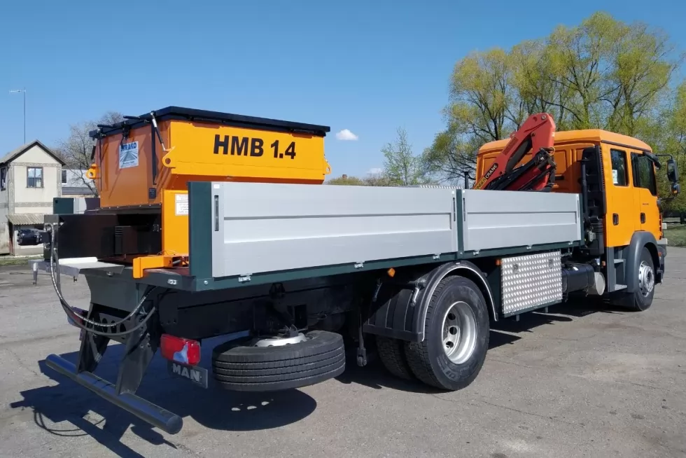 Характеристики Бортовий автомобіль MAN TGM 18.290 + КМУ Palfinger PK6500 + фрезер Stehr SKF 950B, фото 3