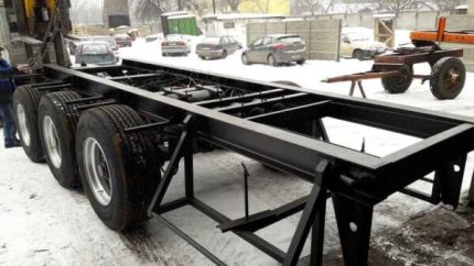 Підкатний візок трьохосьовий САТ-142